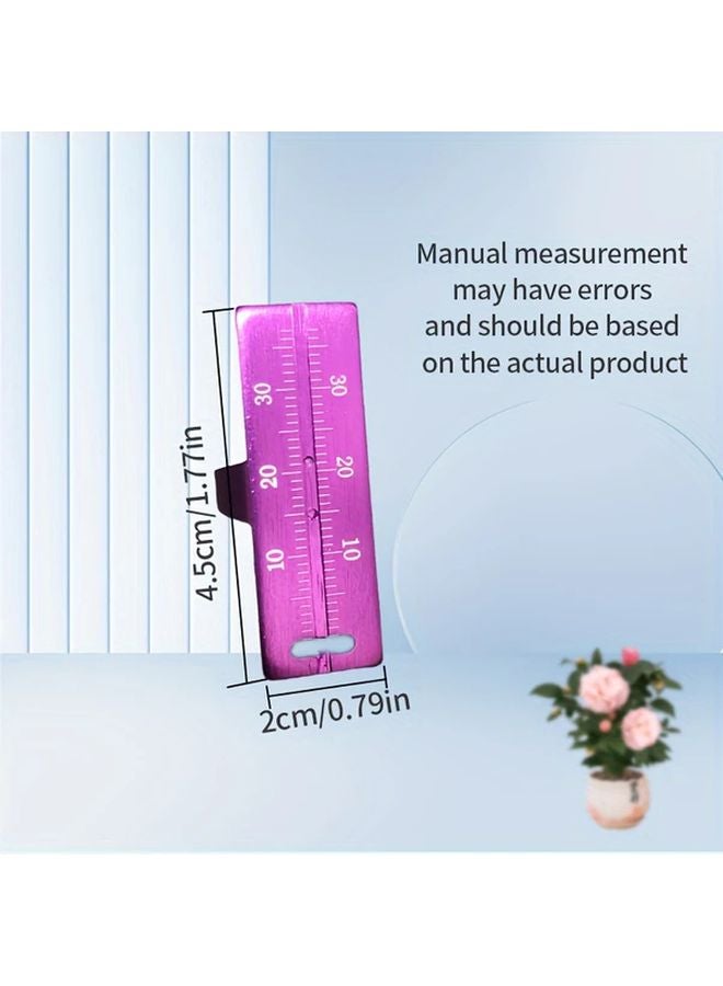 Red Dental Measuring Scale Aluminum Alloy Root Canal Measurement Tool - Image 4